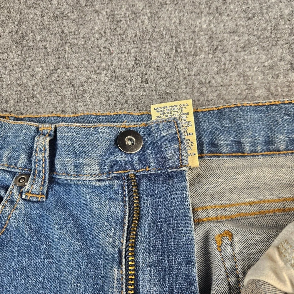 Faded Glory Womens 12R‎ Medium Wash Straight Leg Stretch Denim Blue Jeans 12 R